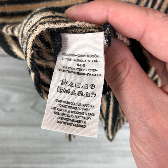 Free People Womens Take One for The Team Striped Short T-Shirt Size Smal… - Picture 8 of 8